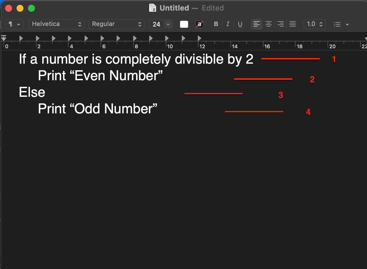 Outline the Steps in a Logical Sequence