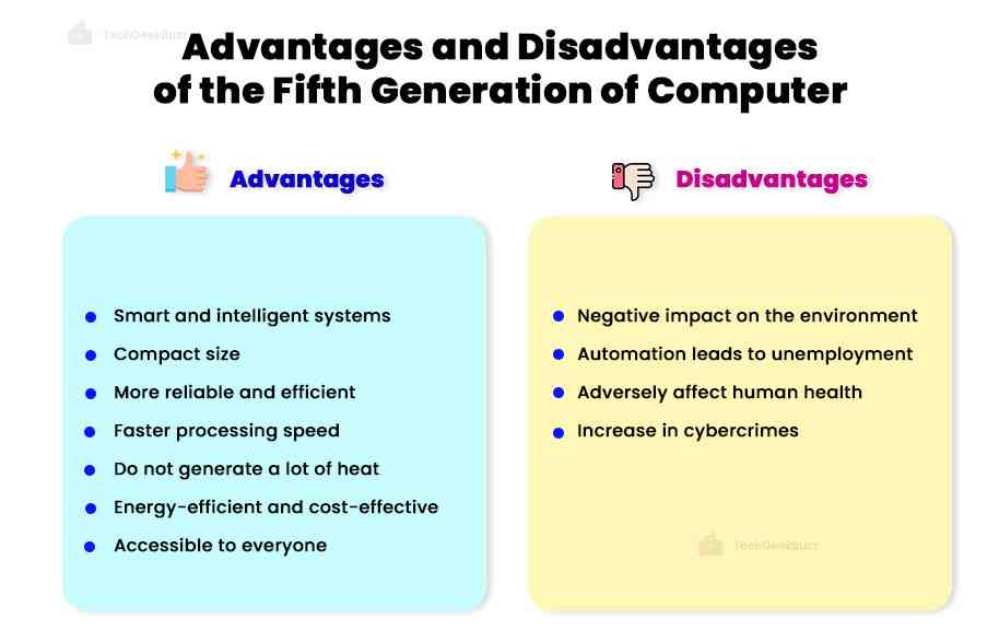 Advantages and Disadvantages of the Fifth Generation of Computer