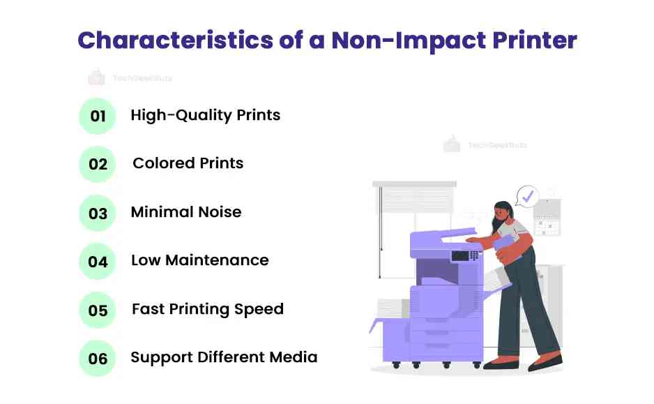 Characteristics of a Non-Impact Printer