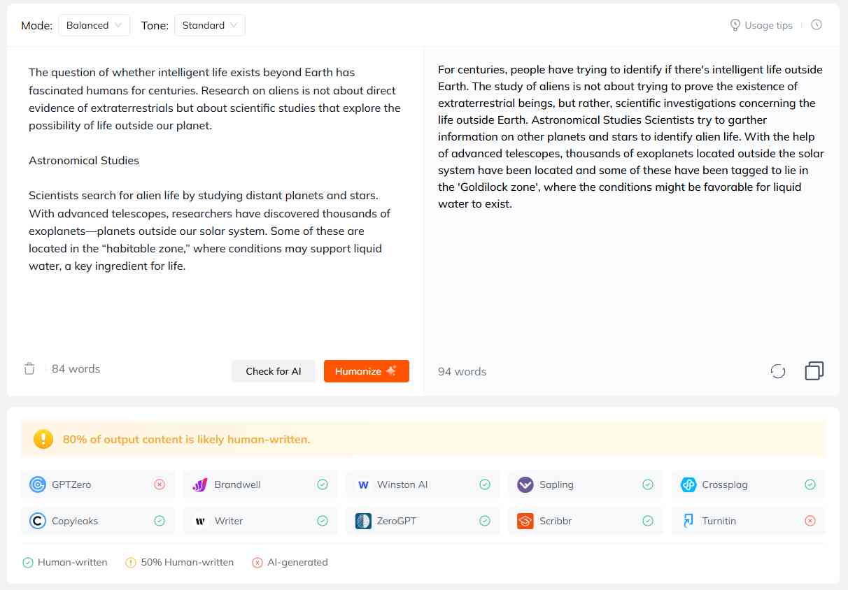 Tenorshare AI Bypass Humanizer